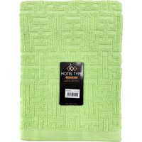 林 バスタオル　ホテルタイプ　バラエティカラー5　グリーン（緑）　1セット（3枚）