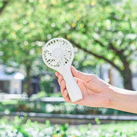 ライフオンプロダクツ 軽量スリムハンディファン リリーホワイト LCAF015-LW 1台