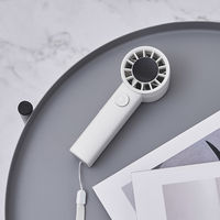 ライフオンプロダクツ ターボハンディファン 100段階ダイヤル式 リリーホワイト LCAF023-LW 1台