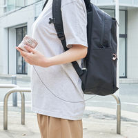 ライフオンプロダクツ カラビナリール付手のひらファン リリーホワイト LCAF025-LW 1台