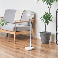 ライフオンプロダクツ 折りたたみコードレスリビングファン 首振り機能付 ホワイト LCAF031-WH 1台