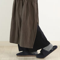 不二貿易 サーケル ロングドレスエプロン CHARCOAL 17648 1枚