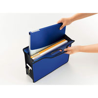 ライオン事務器 ホルダーファイル〈ビジカル〉 フタ付 A4E PH-12BF ホワイト(白) 13794 1冊