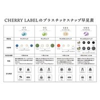 カジテック CHERRY LABEL SUN GRIP プラスチックスナップ 13mm ネイビー 12組 SG-NV 1袋