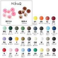 カジテック CHERRY LABEL SUN GRIP プラスチックスナップ 13mm 12組入 白 SG-501 1袋