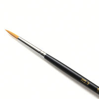 TTC タケダ 水彩筆 赤ナイロン 丸筆 2号 70-5070 1本