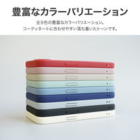 iPhone 16e 耐衝撃ハイブリッドケース 「Velta」 ワインレッド ストラップホール付 背面クリア（直送品）