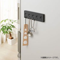 伸晃 5連フック キッチンフック マグネット ブラック FKー5HBK 1個