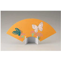 BSS 扇面色紙 立台付 01-1708 1セット(1個×3)（直送品）