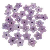 花岡 ペーパーインテリジェンス フラワーマルシェヴェラムビジューパープル 4108611 1パック×5（直送品）