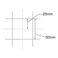 キッズ マス目入ロール模造紙(10m巻) 中厚口 1包（直送品）