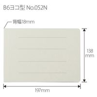 プラス フラットファイル 052N B6E グレー NO.052N GY 1セット(1冊×10)（直送品）