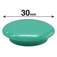 マグエックス カラーボタン MFCB-30 直径30mm 緑 12個 MFCB-30-12P-G 1パック×3（直送品）