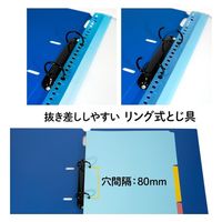 プラス 2リングFワイドFL-201RF BL FL-201RF 1セット(1冊×3)（直送品）