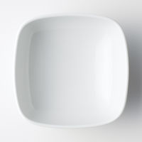 無印良品 白磁角鉢 中 約幅１１．５×奥行１１．５×高さ５ｃｍ 良品計画