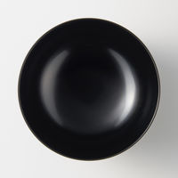 無印良品 河和田塗り丼 黒 約直径１３．５×高さ６．５ｃｍ 良品計画