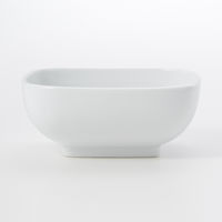 無印良品 白磁角鉢 中 約幅１１．５×奥行１１．５×高さ５ｃｍ 1セット（1個×2） 良品計画