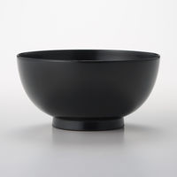 無印良品 河和田塗り丼 黒 約直径１３．５×高さ６．５ｃｍ 1セット（1個×5） 良品計画