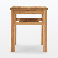 無印良品 木製サイドテーブルベンチ 板座 節あり オーク材 良品計画