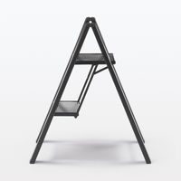 無印良品 アルミ 踏み台 ２段 ダークグレー 約幅４６×奥行５５×高さ６４ｃｍ 良品計画