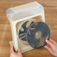 トップランド コードレスミストファン 羽根径14cm 風量4段階 3Way電源 サンドベージュ SF-DFM10SB 1台