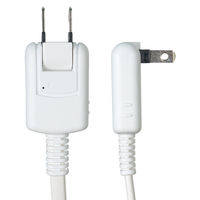 朝日電器 延長コード 電源タップ 2ピン 4個口/3m 雷ガード ほこり防止シャッター WBT-N4030SB(W) 1個