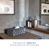 サンリツ KLEANE ZERO抗菌PPバンド素材の客室用ティッシュBOX L グレー 　1セット（3個）