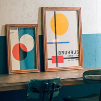 ポッシュリビング B2対応 ポスターフレーム W56.7×D2.2×H78cm アカシア/アクリル 麻紐付 41409 1個（直送品）