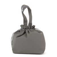 ランチ巾着トートバッグ ダークグレー LAKOLE/ラコレ