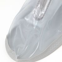 SHORT レインZIPシューズカバー クリア [M]23～25.5cm(27cm以下の靴に対応) LAKOLE/ラコレ