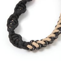 あみあみマルチハンドストラップ ブラック×ベージュ LAKOLE/ラコレ