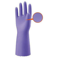 ショーワグローブ 塩化ビニール製化学防護手袋XLバイオレット 133-XL 1セット(1パック×10)（直送品）