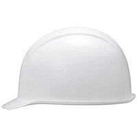 加賀産業 ヘルメット つば(雨溝)付 ホワイト KGBo-1B 1セット(2個)（直送品）