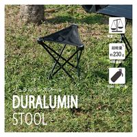 武田コーポレーション ジュラルミンスツール ブラック LS20-27(BK) 1箱(12個入)（直送品）