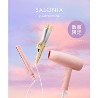 数量限定　SALONIA（サロニア）　セラミックカールヘアアイロン メロウコーラルピンク  32mm I-ne