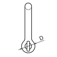 浅野金属工業 巾広ピンシャックル/8 AK11363 1セット(10個)（直送品）