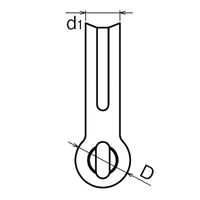 浅野金属工業 板シャックル/4 AK2020 1セット(3個)（直送品）