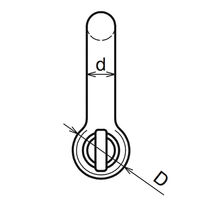 浅野金属工業 オタフクシャックル/8 AK2126 1個（直送品）