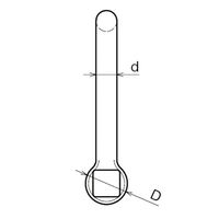 浅野金属工業 ロング角頭シャックル/8 AK2090 1セット(10個)（直送品）