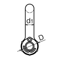 浅野金属工業 ボルトシャックル/8 AK2174 1セット(10個)（直送品）