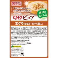 いなば CIAO チャオ ピュア まぐろ ささみ・まぐろ節入り 国産 30g 16袋 キャットフード ウェット パウチ