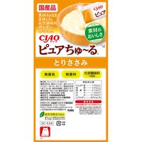 いなば CIAO チャオ ピュアちゅーる 猫 とりささみ 国産（14g×4本）6袋 ちゅ～る キャットフード ウェット 猫用 おやつ