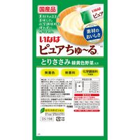 いなば ピュアちゅ～る とりささみ 緑黄色野菜入り 国産（14g×4本）6袋 犬用 おやつ