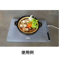 富士商 Felio フードウォーマー大判 料理食事保温シリコン製プレート 温度調節 BW601 1個（直送品）