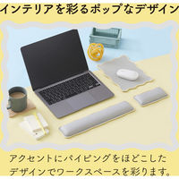 リストレスト パームレスト ショートサイズ 手首 負担軽減 ウェーブデザイン グレー MOH-UKS01GY エレコム 1個（直送品）