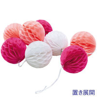 アルファ ハニカムボールガーランド(ツートンピンク) TC8-2002P 1本（直送品）