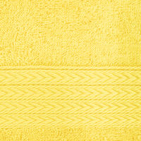 【アウトレット】バスタオル　ふんわりカラー　イエロー（黄） 1セット（3枚入）