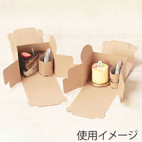 サガシキ 手提カットケーキ箱 スペーサー付0.5号SSS 4582673770191 1セット(1袋(50枚入)×2)（直送品）