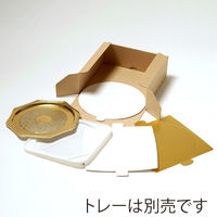 サガシキ ケーキ箱 UNIエコクラフトデコ箱6号 4582673772515 1セット(100枚入)（直送品）