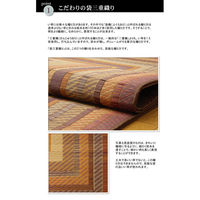 イケヒコ グラデーション い草ラグ 2000×1400mm グリーン 1050090122303 1枚（直送品）